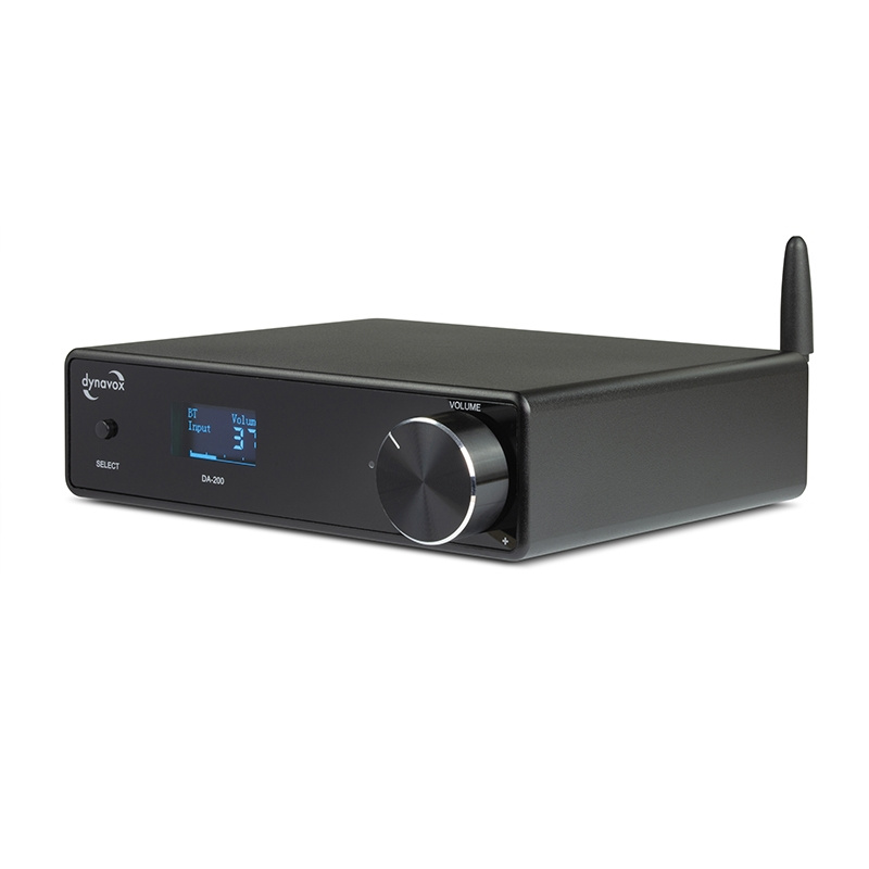 Dynavox DA-200 kompakt förstärkare med USB-DAC, svart