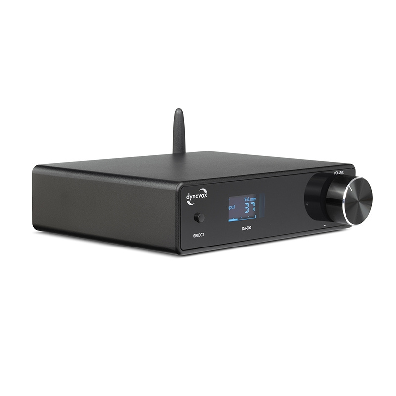 Dynavox DA-200 kompakt förstärkare med USB-DAC, svart