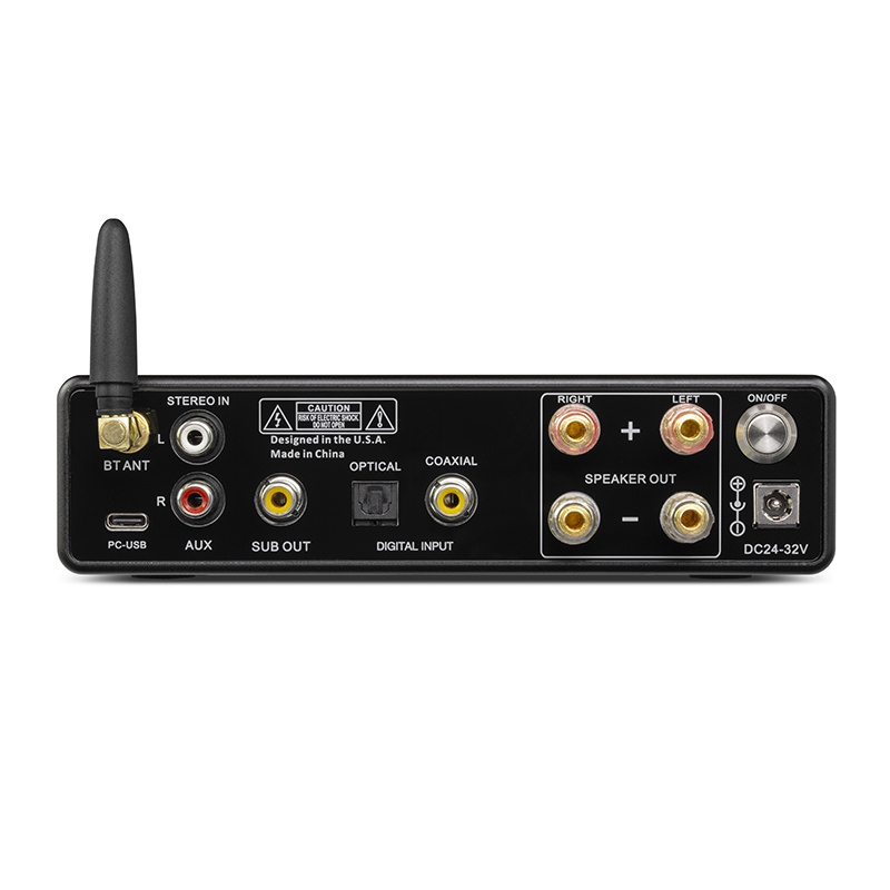 Dynavox DA-200 kompakt förstärkare med USB-DAC, svart