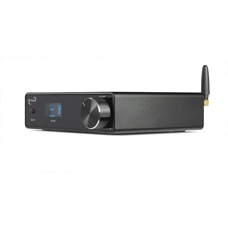 Dynavox DA-200 kompakt förstärkare med USB-DAC, svart
