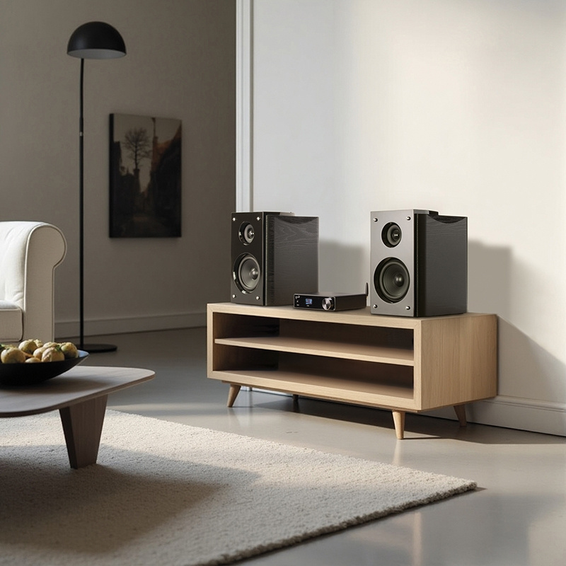 Dynavox DA-200 kompakt förstärkare med USB-DAC, svart