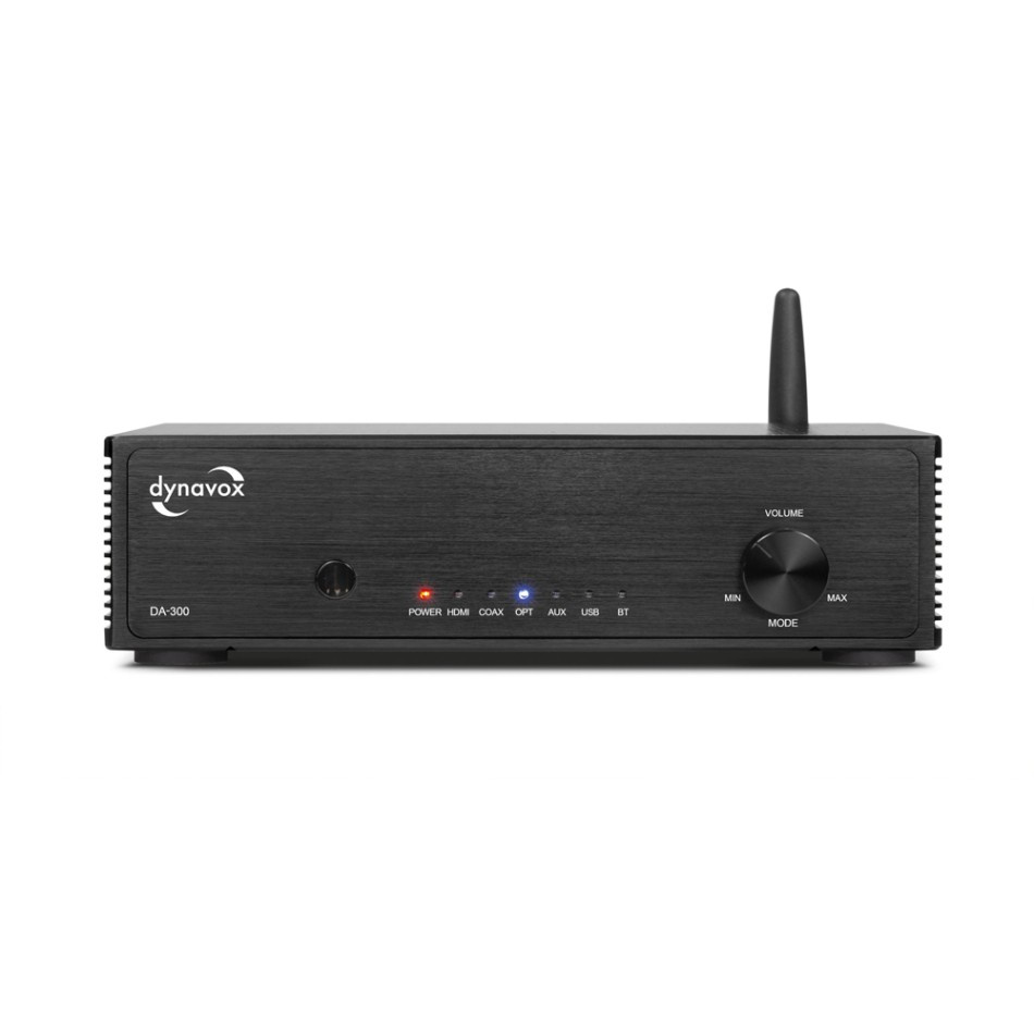 Dynavox DA-300 kompakt förstärkare med HDMI ARC, svart