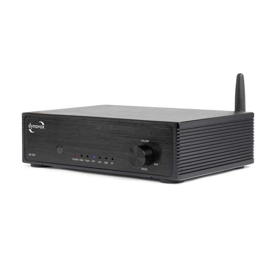 Dynavox DA-300 kompakt förstärkare med HDMI ARC, svart