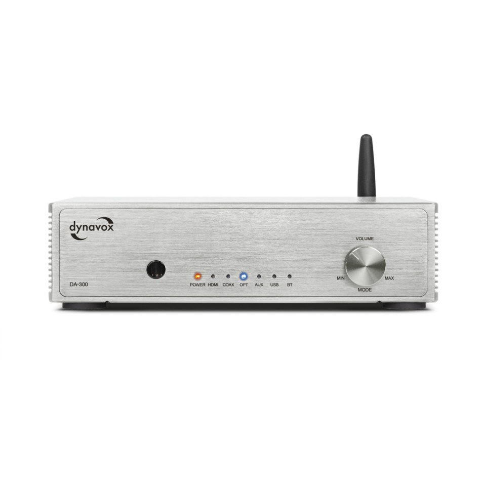 Dynavox DA-300 kompakt förstärkare med HDMI ARC, silver