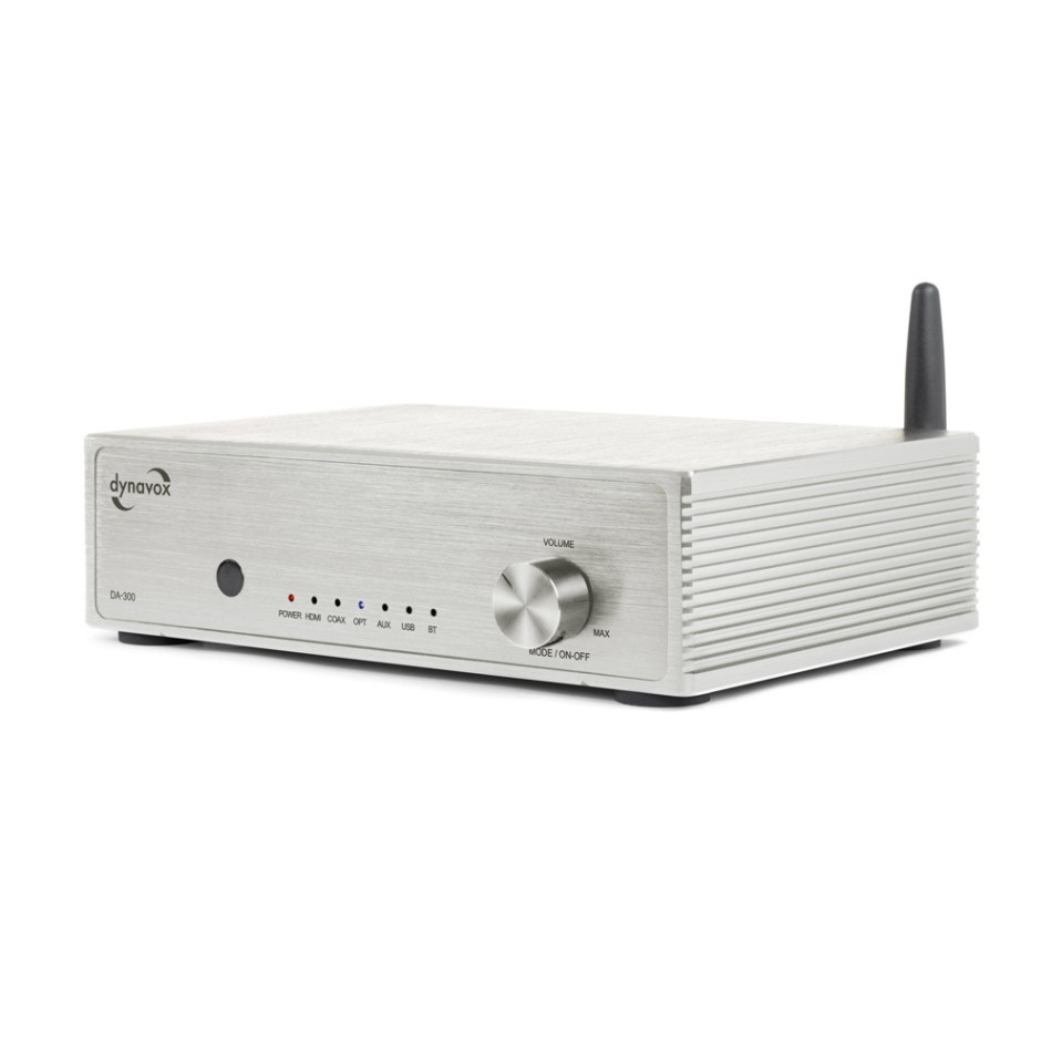 Dynavox DA-300 kompakt förstärkare med HDMI ARC, silver