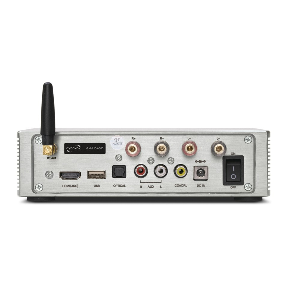 Dynavox DA-300 kompakt förstärkare med HDMI ARC, silver