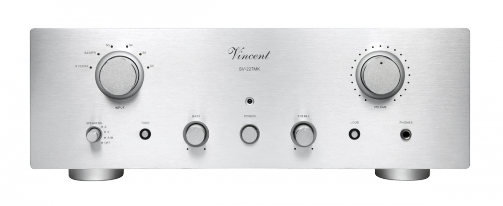 Vincent SV-227MK förstärkare med DAC, silver