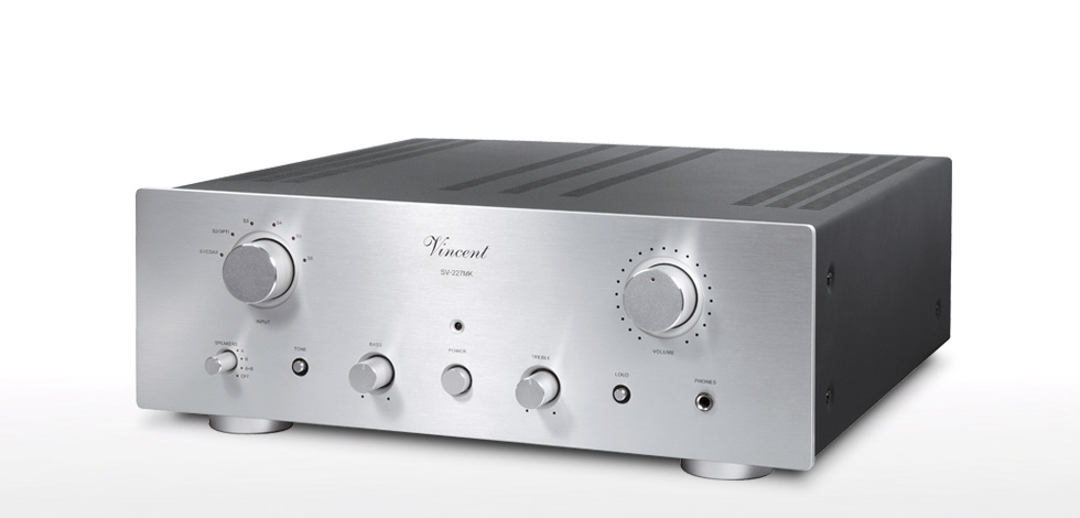 Vincent SV-227MK förstärkare med DAC, silver