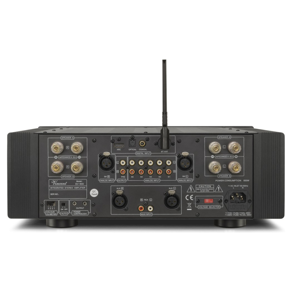 Vincent SV-600 stereoförstärkare, svart