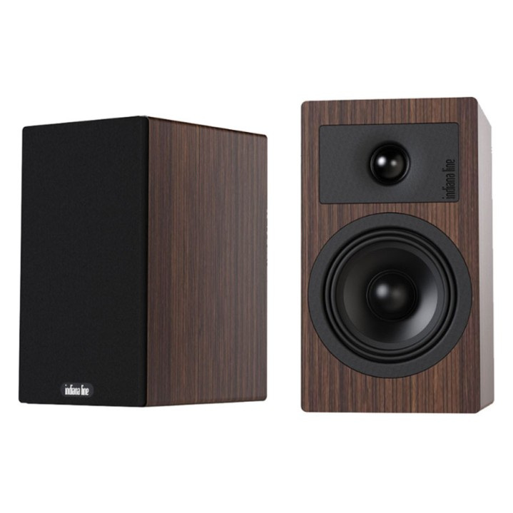 Indiana Line Tesi 2 stativhögtalare, mocha-trä par