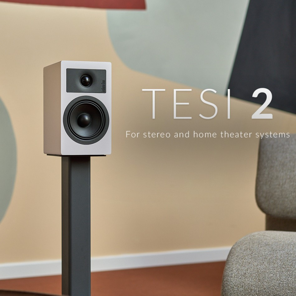Indiana Line Tesi 2 stativhögtalare, vitt par