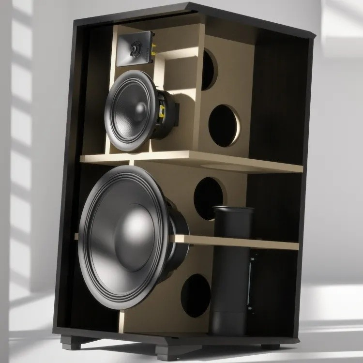 Indiana Line Utah 8 golvhögtalare, valnöt par