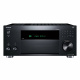 Onkyo TX-RZ50 9.2-kanalig hemmabioförstärkare, svart En svart 9.2-kanalig hemmabioförstärkare med flera kontroller.