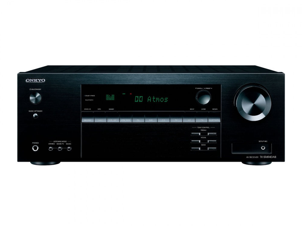 Onkyo TX-SR494 hemmabioförstärkare med DAB/FM, svart