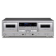 Teac W-1200 dubbeldäck kasettband med digitalisering, silver Teac W-1200 dubbeldäck kasettband med digitalisering, silver