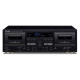 Teac W-1200 dubbeldäck kasettband med digitalisering, svart Teac W-1200 dubbeldäck kasettband med digitalisering, svart