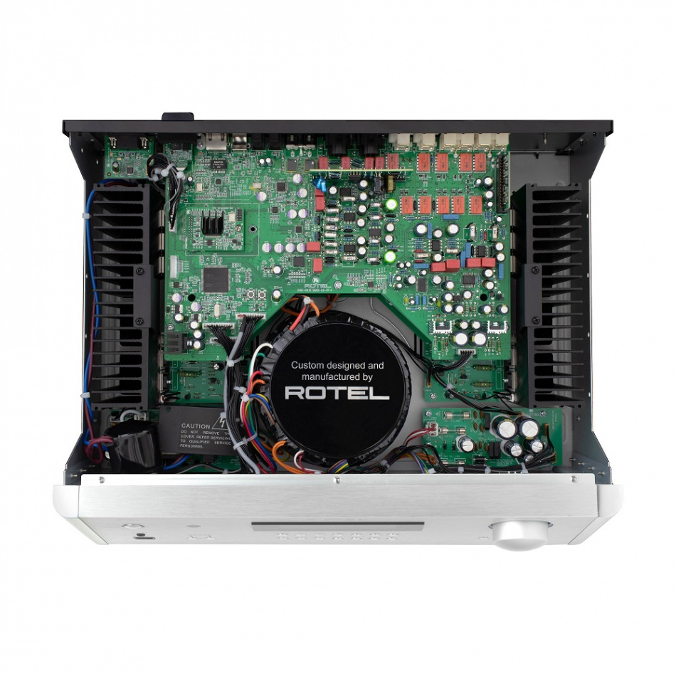 Rotel RA1572 MKII stereoförstärkare med DAC, RIAA-steg & MQA stöd, svart