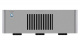 Rotel RB1582 mkII, slutsteg för stereobruk, silver Stereoförstärkare med silverfärgad design och kylflänsar fram.