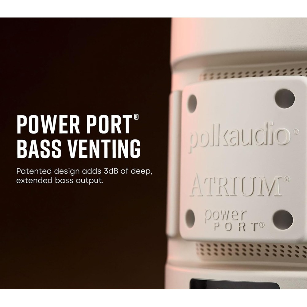 Polk Audio Atrium 8 SDI single-stereo utomhushögtalare, svart