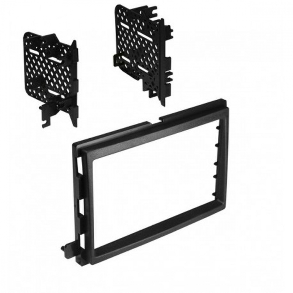 Monteringsram för 2-DIN enhet till Ford Mustang och F-Serie. Svart plast.