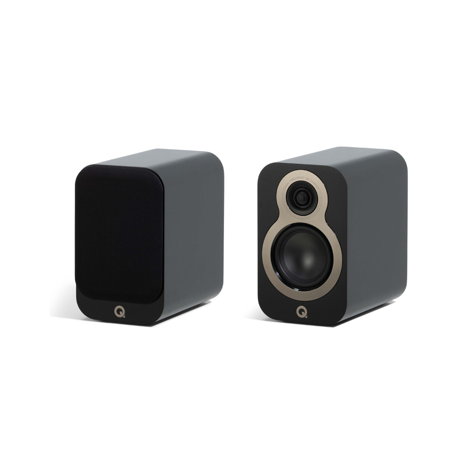 Q Acoustics 3010c stativhögtalare, mattsvart