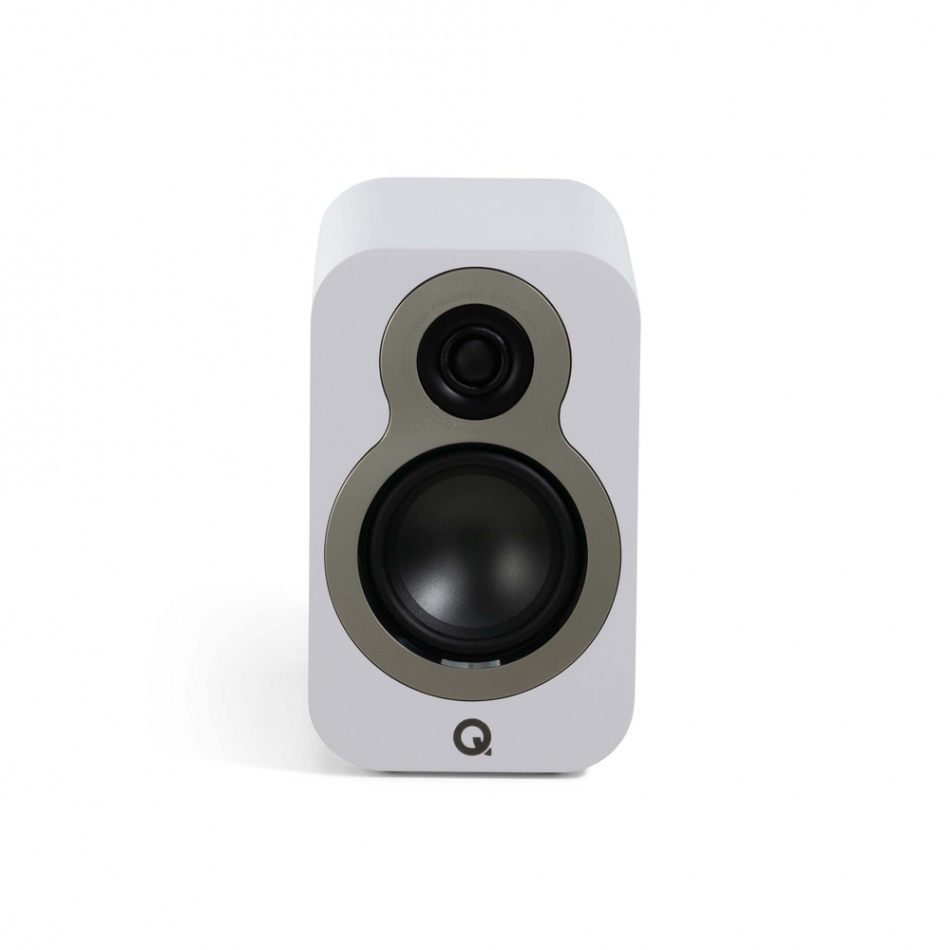 Q Acoustics 3010c stativhögtalare, mattvit