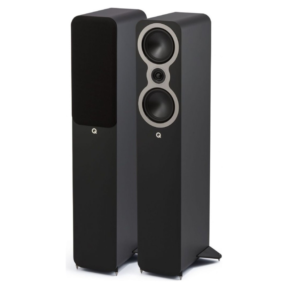 Q Acoustics 3040c golvhögtalare, mattsvart par