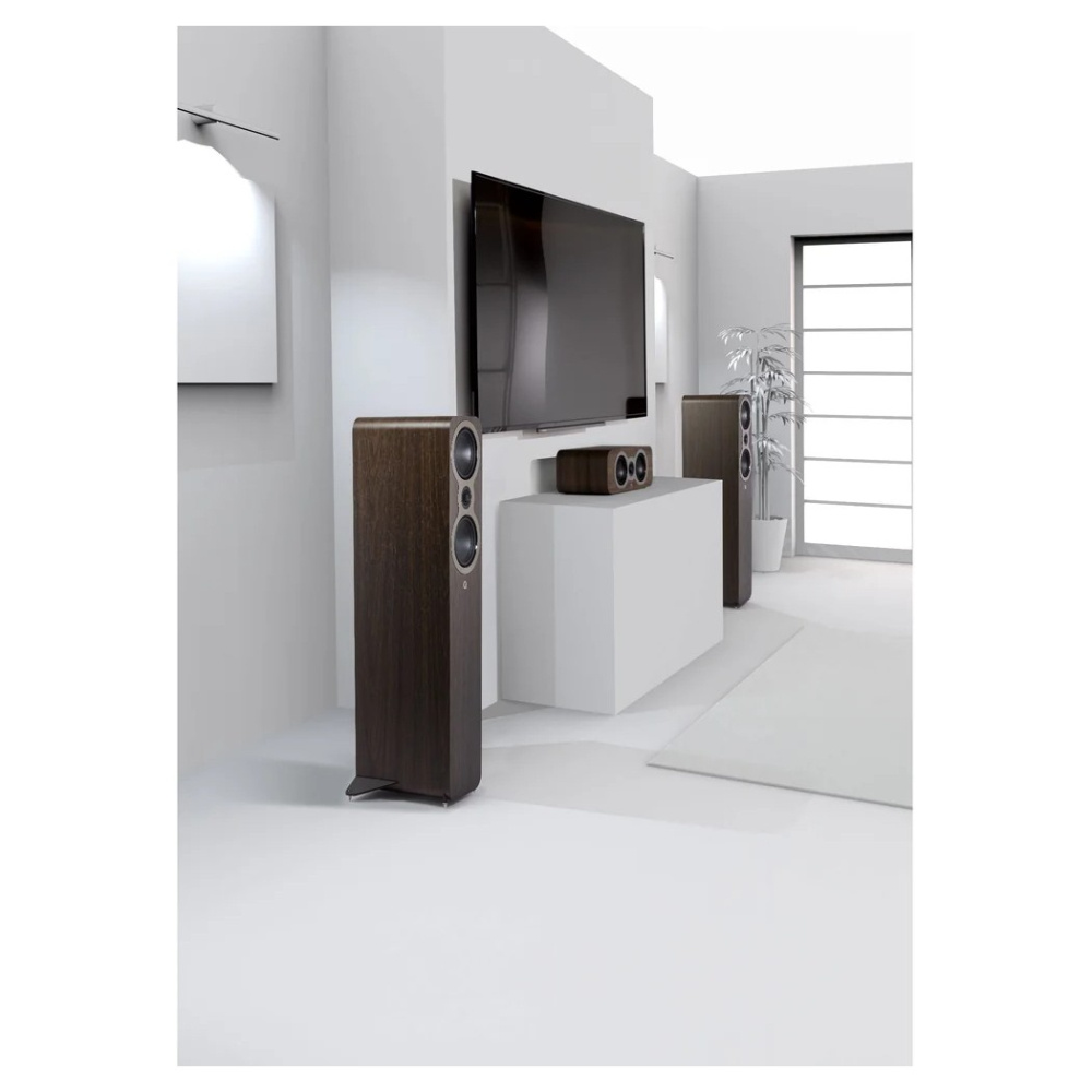 Q Acoustics 3040c golvhögtalare, valnöt par