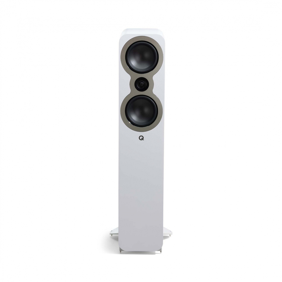 Q Acoustics 3050c golvhögtalare, mattvit