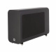 Q Acoustics 3060S aktiv subwoofer, svart Aktiv subwoofer i svart med en modern design och rundade kanter.