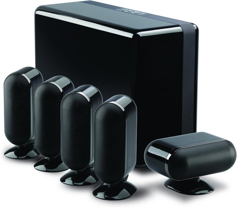 Q Acoustics 7000 5.1 Svart pianolack