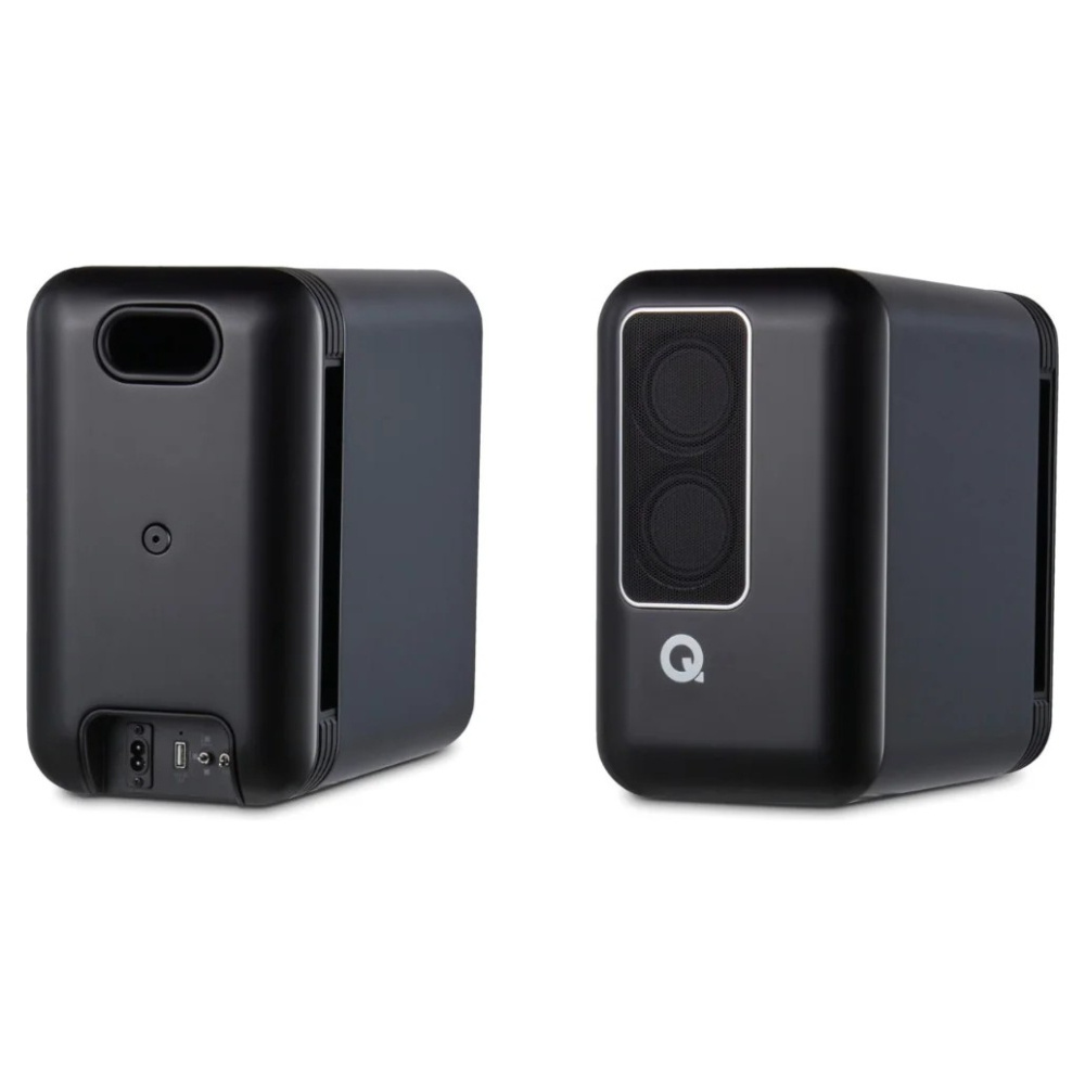 Q Acoustics QActive 200 aktiva stativhögtalare, mattsvart
