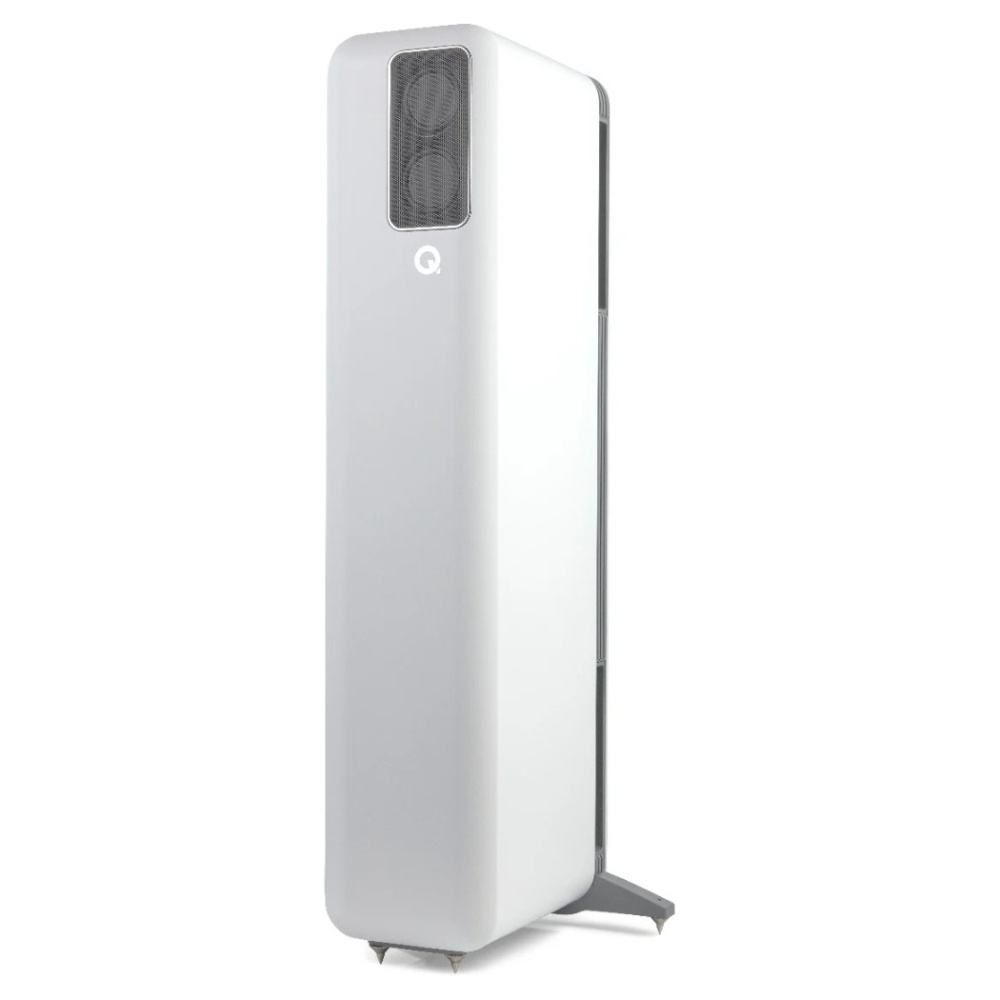 Q Acoustics QActive 400 aktiva golvhögtalare, mattvit par