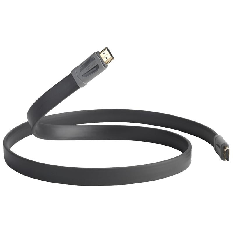HDMI-kabel med flexibel design, svart färg och högpresterande kapacitet.