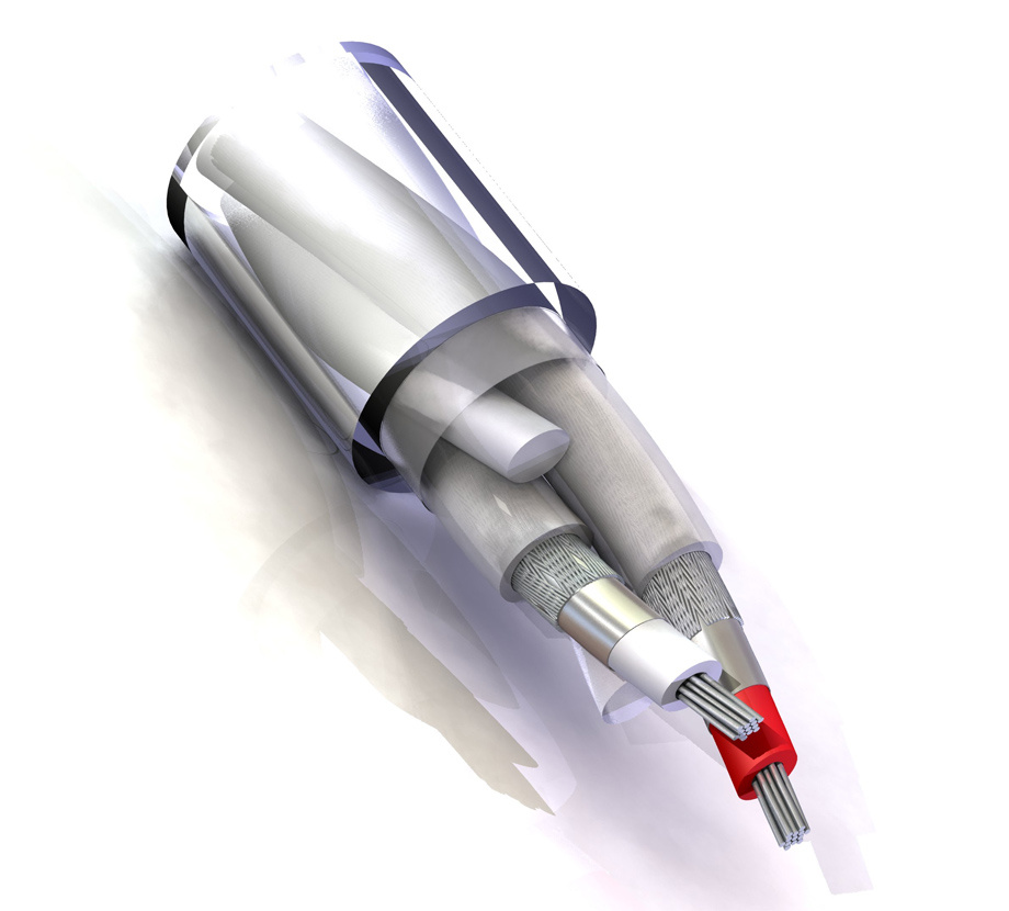 Ljudkabel med isolering och kvalitetsmaterial för bättre ljudöverföring.