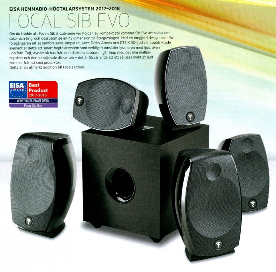 Focal Sib Evo Dolby Atmos 5.1.2 högtalarpaket