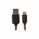 iSimple Lightning till USB 1m Röd/svart