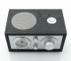 Tivoli Audio Model Three BT USB bordsradio med Bluetooth, svart/silver