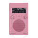 Tivoli Audio PAL+ BT (gen. 2), DAB/FM-radio med Bluetooth, rosa DAB/FM-radio i rosa med Bluetooth, skärm och två knappar.