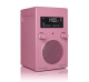 Tivoli Audio PAL+ BT (gen. 2), DAB/FM-radio med Bluetooth, rosa DAB/FM-radio med Bluetooth i rosa, stilren design och två kontroller.