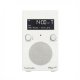 Tivoli Audio PAL+ BT (gen. 2), DAB/FM-radio med Bluetooth, vit DAB/FM-radio med Bluetooth, vit design och digitalt display.