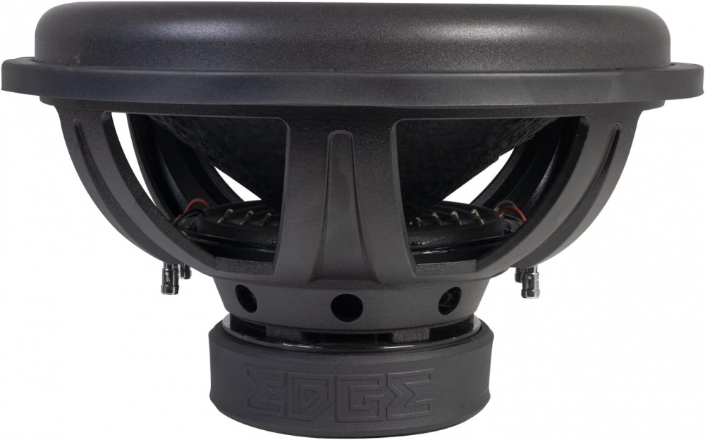 En svart 15-tums baselement med robust konstruktion.