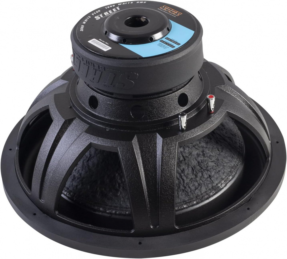 15-tums baselement med solida konstruktion och effektiv ljudåtergivning.