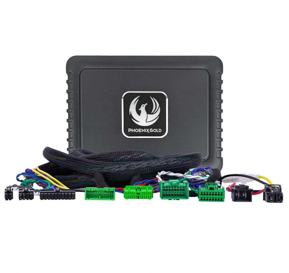 Ljudupgrade-kit för Volvo 2018- med kablar och styrenhet från Phoenix Gold.