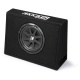 Kicker KickPack KKP210, baspaket med slimmad portad 10 tums baslåda, slutsteg och kablage Kicker KickPack KKP210, baspaket med slimmad portad 10 tums baslåda, slutsteg och kablage