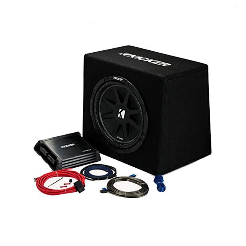 Kicker KickPack KKP212, baspaket med portad 12 tums baslåda, slutsteg och kablage