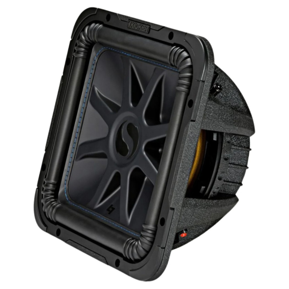 Kicker Solo-Baric L7S122, fyrkantigt 12 tums baselement, 2x2 ohm