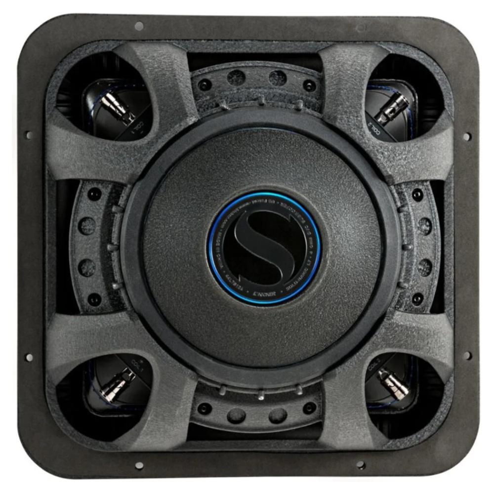 Kicker Solo-Baric L7S122, fyrkantigt 12 tums baselement, 2x2 ohm