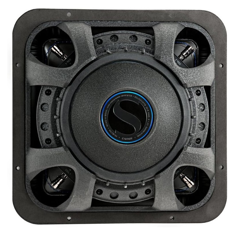 Kicker Solo-Baric L7S122, fyrkantigt 12 tums baselement, 2x2 ohm