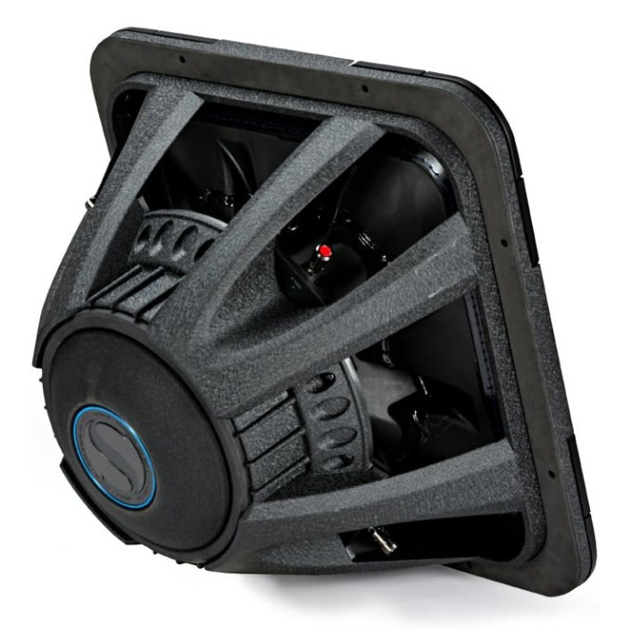 Kicker Solo-Baric L7S154, fyrkantigt 15 tums baselement, 2x4 ohm